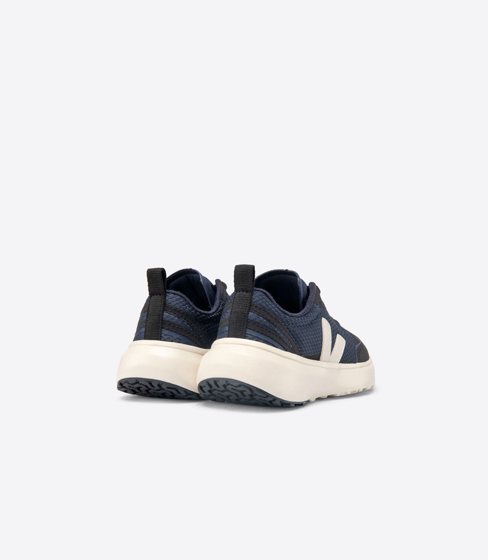 Kids' Veja Canary Alveomesh Running Shoes Navy Black | IYW017256